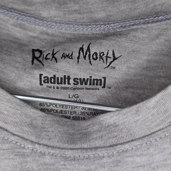 Rick and Morty crew neck round hem t-shirt - Picture 7 of 7